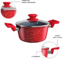 Ver imagem 3 de Caçarola 24 Cm Colorstone de Alumínio com Antiaderente e Tampa de Vidro, Volcano, Alu8655-vo, Euro H