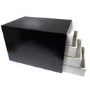 Ver imagem 3 de Caixa Arquivo Gaveteiro em Mdf Black Piano com 4 Gavetas Fundas Brancas R3400 Souza