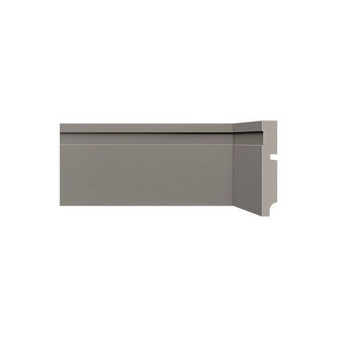 Rodapé Poliest 457 Cinza Titanium 10x1,6x240m Santa Luzia