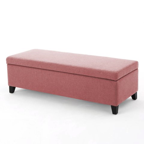 Recamier Bau Julia 1,20m Suede Rose - Inova Decor Inova Decorações