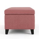 Ver imagem 4 de Recamier Bau Julia 1,20m Suede Rose - Inova Decor Inova Decorações