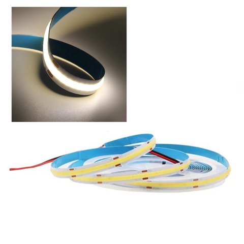 Fita de Led COB 4000k 12v Rolo 50 metros 10w Sanca Teto Rebaixado Gesso Decoraçao Ambiente Interno E