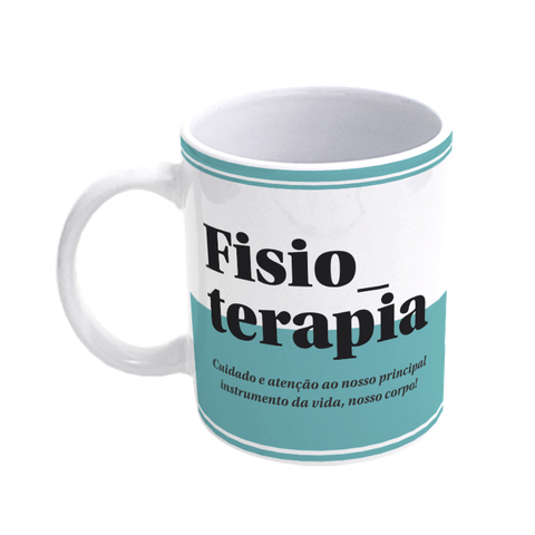 Caneca De Porcelana Profissões - Fisioterapia