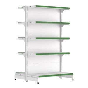 Gondola Centro 170 Fit Inicial Branco 10 Bandeja Pe Verde