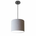 Ver imagem 1 de Lustre Luminária Pendente Vivare Free Lux Pe-4105pr Cúpula em Tecido 20x22cm