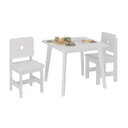 Ver imagem 2 de Conjunto Infantil Mesa com 2 Cadeiras Madeira de Pinus Sofia