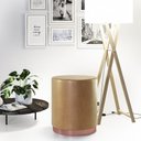 Ver imagem 4 de Kit 2 Banco Puff Redondo Decorativo Viena Amarula - Adz