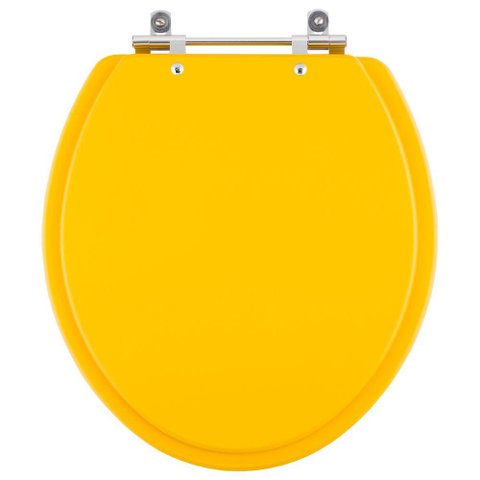 Tampa de Vaso Convencional / Oval Amarelo para Todos Os Fabricantes de Louças