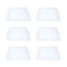 Kit 6 Painel Led Embutir Quadrado Luz Quente 3000k 18w 22cm - 1