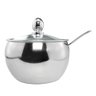 Kit 02 Açucareiro Inox Tampa de Vidro Colher Cozinha 300ml - 3