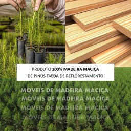 Sapateira 3 Gavetas Topázio 100% Madeira Maciça - 11