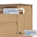 Ver imagem 3 de Cômoda 4 Gavetas 2 Portas Alba para Quarto Marrom/Angelin