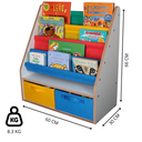 Ver imagem 7 de Porta Livros Infantil Decorativo Montessori com 2 Caixas