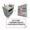 Porta Esmalte Carrinho Auxiliar + Prateleira Expositora - Ajb - 1
