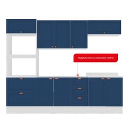 Cozinha Pérola com Rodapé 5 Peças Torre Quente Aéreo 3 Portas Balcão 120 Balcão 80 e Basculante Yesc - 5 Cozinha Pérola com Rodapé 5 Peças Torre Quente Aéreo 3 Portas Balcão 120 Balcão 80 e Basculante Yesc - 5