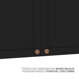 Cozinha Pérola com Rodapé 5 Peças Torre Quente Aéreo 3 Portas Balcão 120 Balcão 80 e Basculante - 13