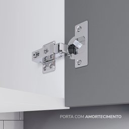 Cozinha Pérola com Rodapé 5 Peças Torre Quente Aéreo 3 Portas Balcão 120 Balcão 80 e Basculante Yesc - 11