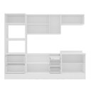 Ver imagem 6 de Cozinha Pérola com Rodapé 5 Peças Torre Quente Aéreo 3 Portas Balcão 120 Balcão 80 e Basculante Yesc