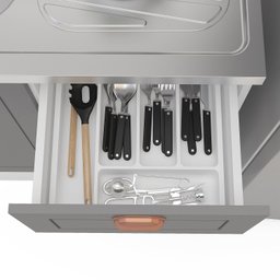 Cozinha Pérola com Rodapé 5 Peças Torre Quente Aéreo 3 Portas Balcão 120 Balcão 80 e Basculante Yesc - 15