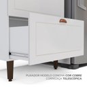 Ver imagem 5 de Cozinha Pérola Completa Modulada 5 Peças Torre Quente Aéreo 3 Portas Balcão 120 Balcão 80 e Basculante Yescasa Branco