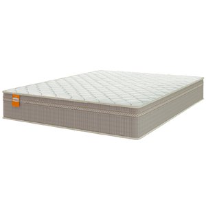 Colchão Casal Molas Qatar 138x188x22cm Bege/branco Inducol