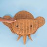 Cesto Organizador de Parede 60cm Elefante Textura Palha Rattan - Oikos - 7