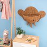 Cesto Organizador de Parede 60cm Elefante Textura Palha Rattan - Oikos - 5
