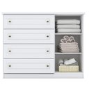 Ver imagem 6 de Conjunto Quarto Henn Americana 2 Peças 5 Portas 8 Gavetas Branco