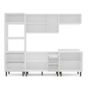 Ver imagem 6 de Cozinha Pérola Completa 5 Peças Torre Quente Aéreo 3 Portas Balcão 120 Balcão 80 e Basculante Yescasa