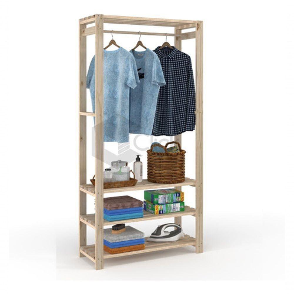 Cabideiro Para Area De Serviço Para Pendurar Roupa - 4