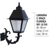 Luminária Florença com Braço Externo/interno Alumínio 68cm - 4