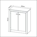 Ver imagem 5 de Conjunto para Escritório Preto 3 Peças Tecnomobili