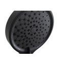 Ver imagem 3 de Ducha Manual Redonda em Abs C/ Desviador Preto Fosco