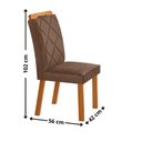 Ver imagem 3 de Mesa de Jantar Carolina Tampo 180cm MDF com Vidro Canto Copo e 6 Cadeiras Melissa