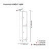 Armário Locker Guarda Volume Aço Light 2 portas 34,5x179,5cm com prateleira interna - 4
