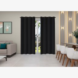 Cortina Blecaute Veda Luz Janela 4,00 Sala Quarto Preto - 2