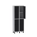 Ver imagem 3 de Armário Locker Guarda Volume Aço Light 4 portas 69x179,5cm com prateleira interna