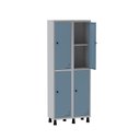 Ver imagem 3 de Armário Locker Guarda Volume Aço Light 4 portas 69x179,5cm com prateleira interna