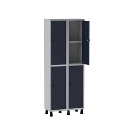 Armário Locker Guarda Volume Aço Light 4 portas 69x179,5cm com prateleira interna - 3