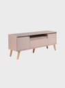 Ver imagem 6 de Rack para TV com Painel e Prateleira 150cm Retro MDF Rosa Dallas - On Móveis