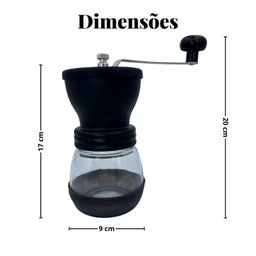 Moedor de Café Manual com Ajuste Qualidade e Praticidade Marrom - 3