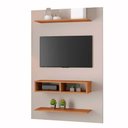 Ver imagem 4 de Painel para Tv até 50 Byte com Nicho e 2 Prateleiras Off White / Mel Off White / Mel