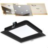 Plafon Painel Embutir de Led Preto Quadrado 18w Recuado Bivolt Branco Neutro 4000k - 5