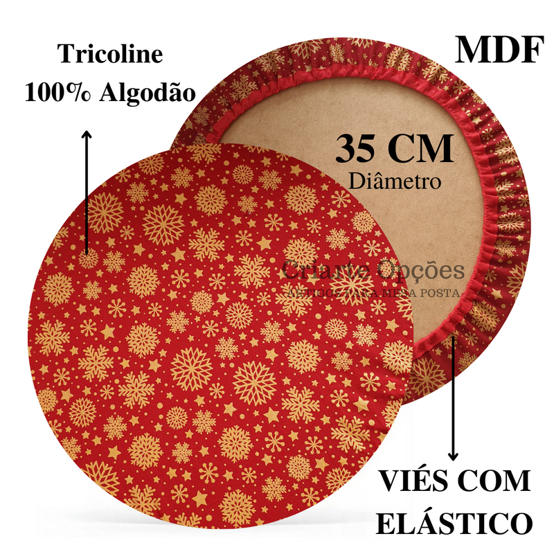 Kit Mesa 12 Capas Sousplat 12 Bases 12 Guardanapos 12 Anéis - 3