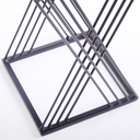 Ver imagem 6 de Mesa Pequena de Centro/canto com Tampo de Vidro 45x27x27 Preto