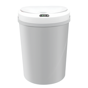 Lixeira Automática Cinza com Sensor Inteligente À Prova D'água 12l, sem Toque, Recarregável Via Usb