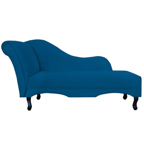 Divã Recamier Olivia Suede Lado Esquerdo
