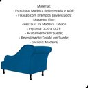 Ver imagem 2 de Divã Recamier Olivia Suede Lado Esquerdo