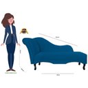 Ver imagem 5 de Divã Recamier Olivia Suede Lado Esquerdo