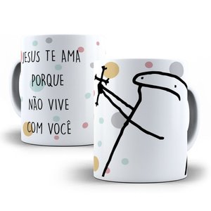 Caneca Meme Flork – Ironia em Forma de Porcelana